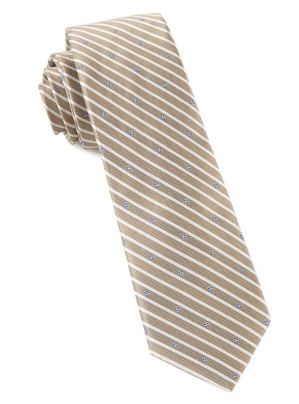Arbor Stripe Champagne Tie