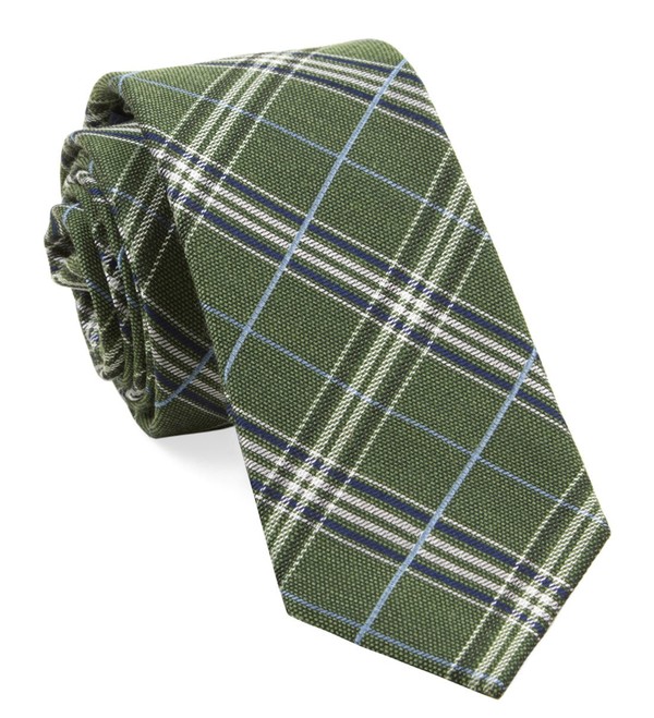 Marshall Plaid Clover Green Tie
