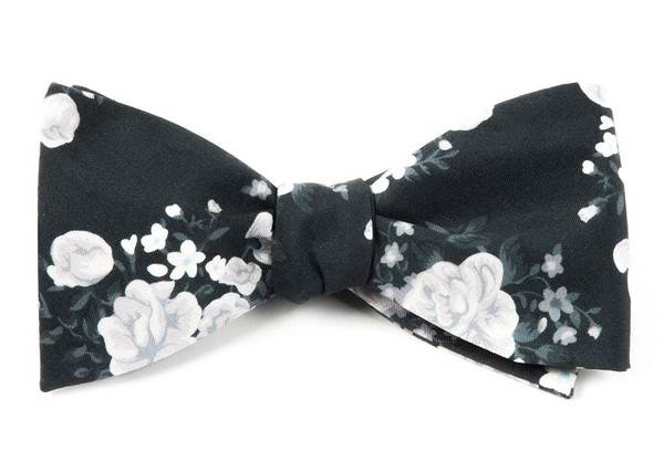Hinterland Floral Black Bow Tie