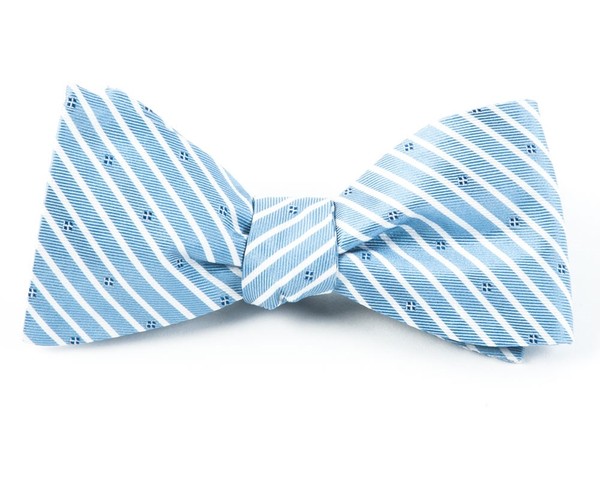 Arbor Stripe Blue Bow Tie