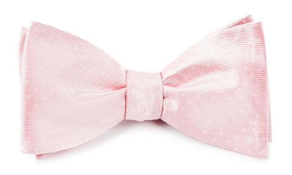 Mini Dots Blush Pink Bow Tie