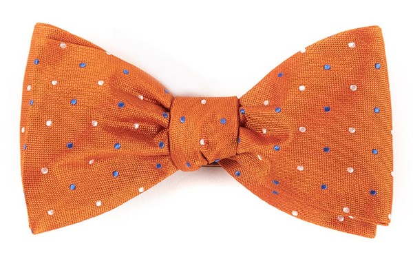 Jpl Dots Orange Bow Tie