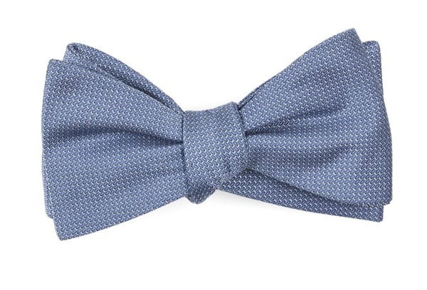 Union Solid Slate Blue Bow Tie