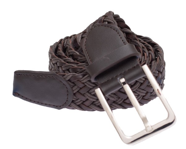 Leather Braided Brown Belt