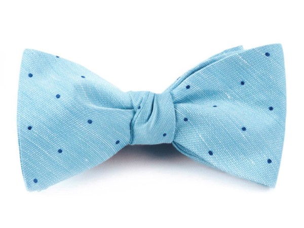 Bulletin Dot Washed Pool Blue Bow Tie