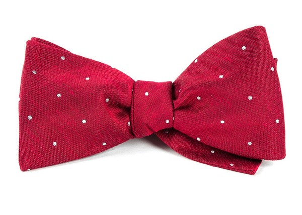 Bulletin Dot Red Bow Tie