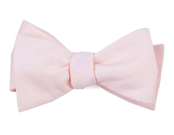 Linen Row Blush Pink Bow Tie