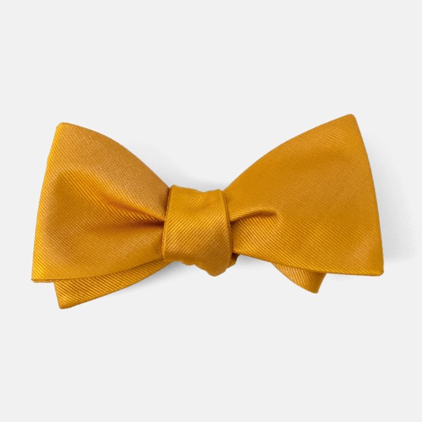 Grosgrain Solid Marigold Bow Tie