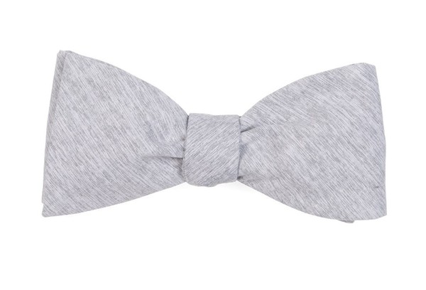 Sunset Solid Grey Bow Tie