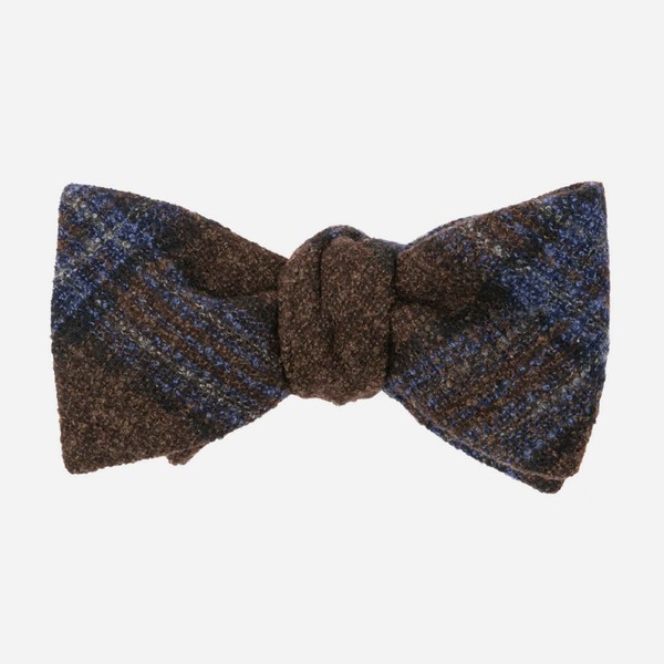 Barberis Wool Maschile Brown Bow Tie