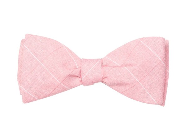 Daybreak Checks Pink Bow Tie