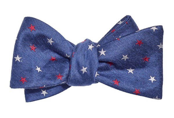 Star Spangled Navy Bow Tie