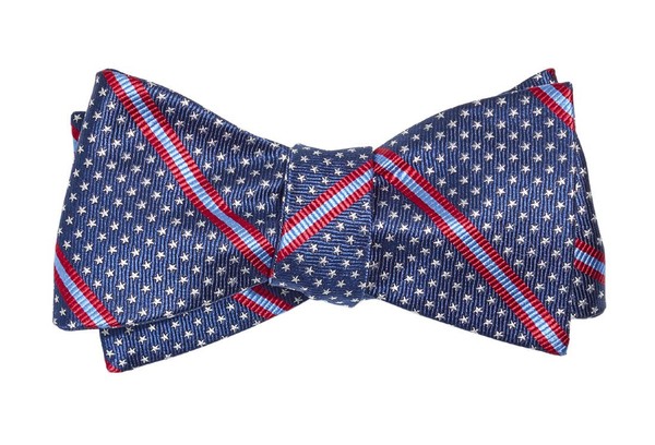 Stars And Stripes Navy Bow Tie