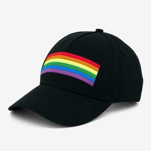 Rainbow Black Baseball Hat