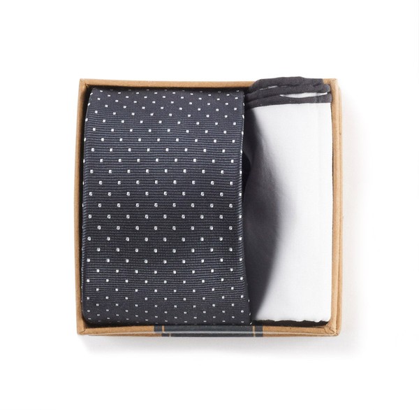 Charcoal Grey Tie Box Gift Set