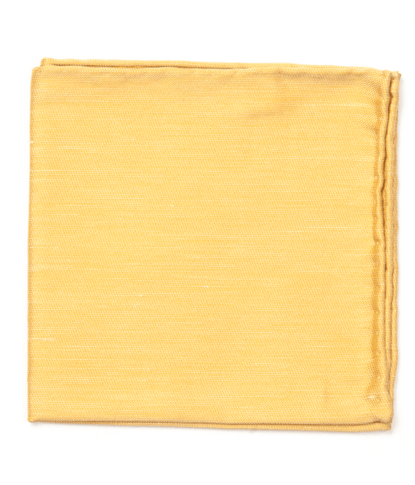 Sand Wash Solid Mustard Pocket Square