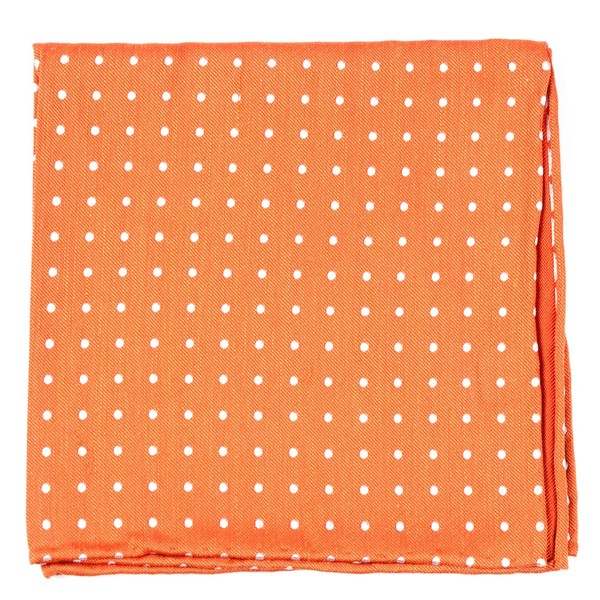 Dotted Dots Orange Pocket Square