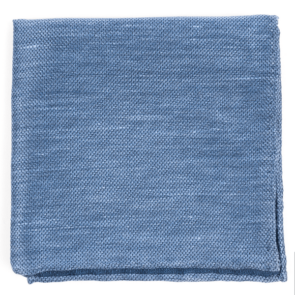 Festival Textured Solid Slate Blue Pocket Square