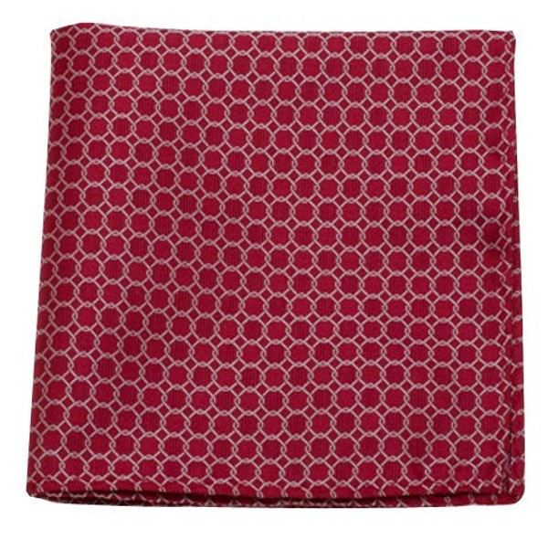 Chain Reaction Red Pocket Square