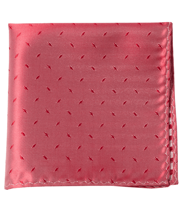 Industry Solid Light Red Pocket Square