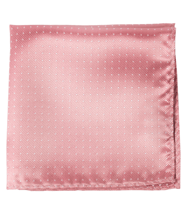 Mini Dots Salmon Pink Pocket Square