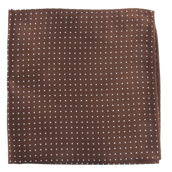 Mini Dots Chocolate Brown Pocket Square