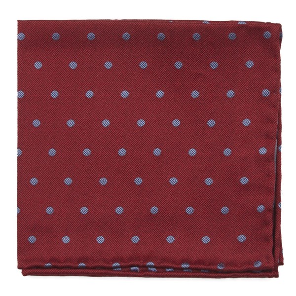 Dotted Hitch Red Pocket Square