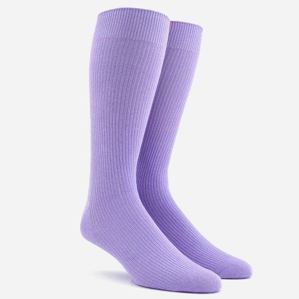 Ribbed Lavender Dress Socks