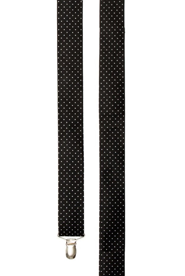 Mini Dots Black Suspender