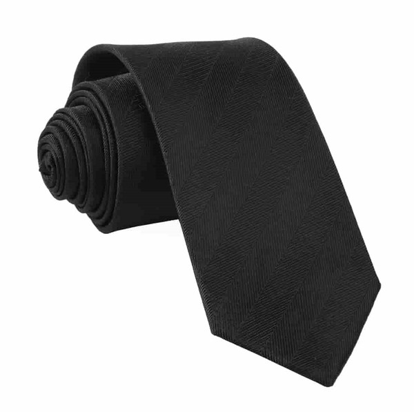 Herringbone Vow Black Tie