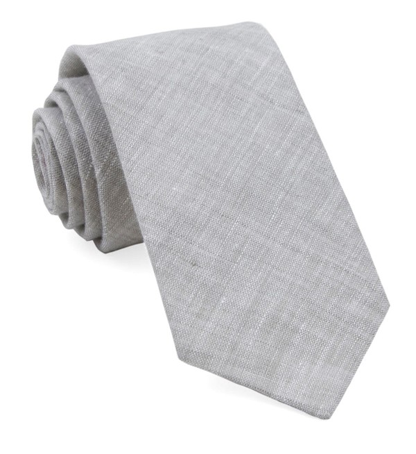 South End Solid Grey Tie