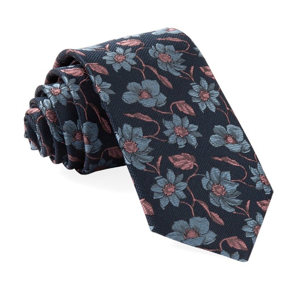 Power Floral Navy Tie