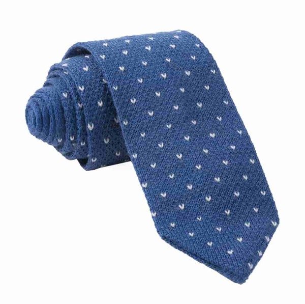 Birdseye Knit Classic Blue Tie