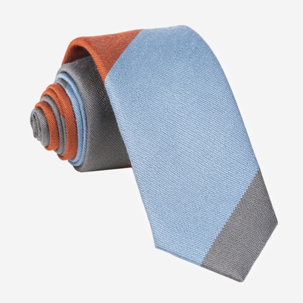 The Mega Stripe Orange Tie