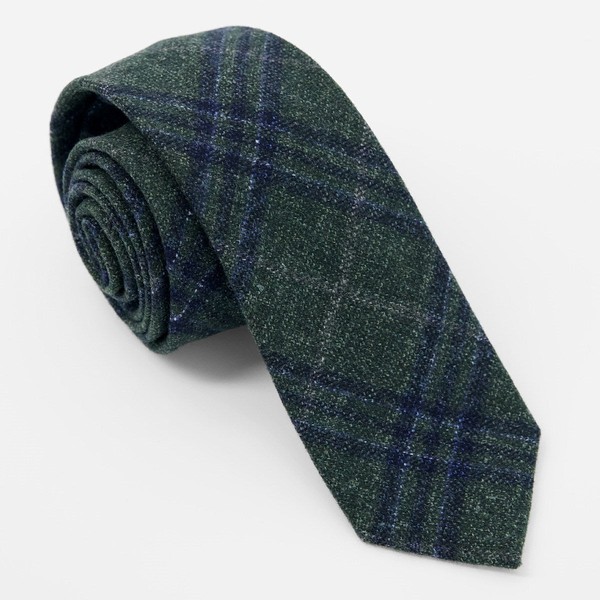 Barberis Wool Prateria Hunter Green Tie