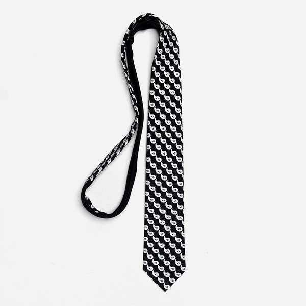 Tie Bar x Michel Men Classic Paisley Black Tie