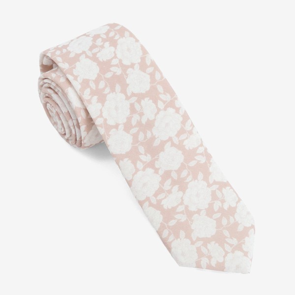 Floral Buds Champagne Tie