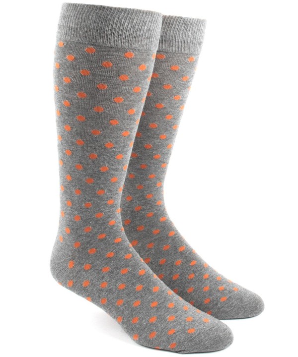 Circuit Dots Orange Dress Socks