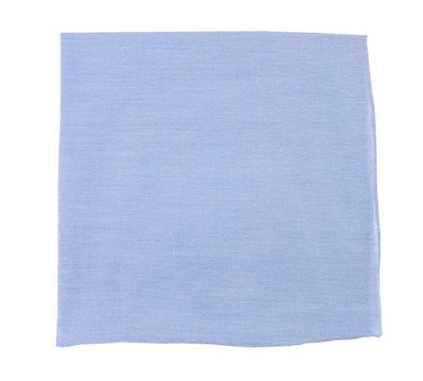 Classic Chambray Sky Blue Pocket Square