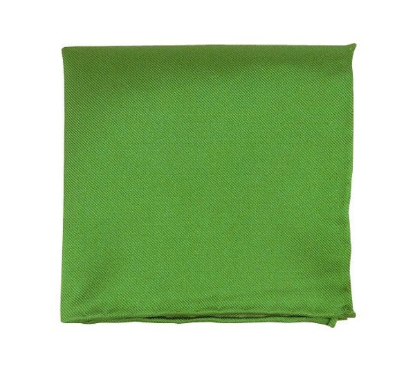 Solid Twill Kelly Green Pocket Square