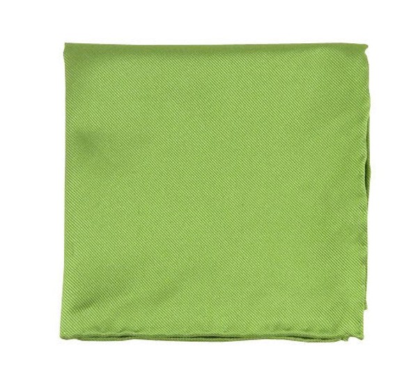 Solid Twill Apple Green Pocket Square