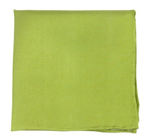 Solid Twill Lime Pocket Square
