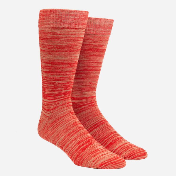 Marled Persimmon Dress Socks