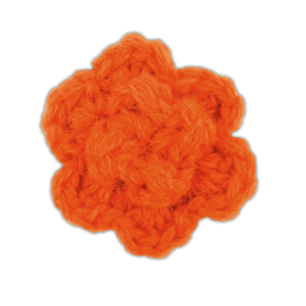 Colored Lapel Flower Tangerine Lapel Flower Pin