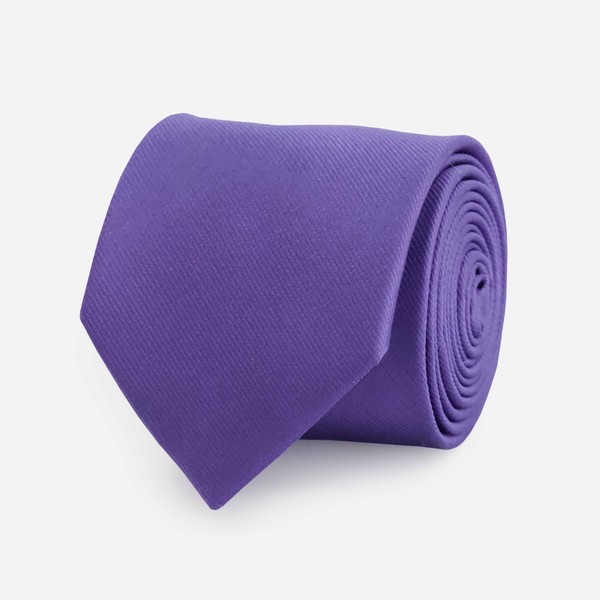 Grosgrain Solid Violet Tie