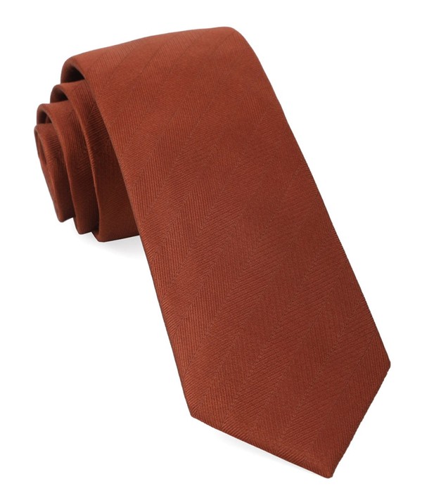 Herringbone Vow Copper Tie