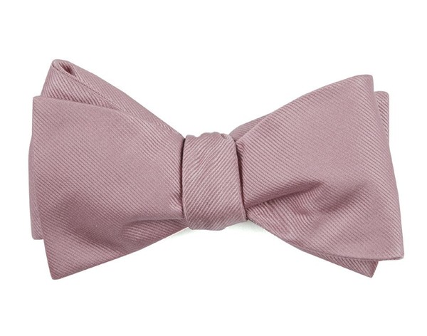 Grosgrain Solid Baby Pink Bow Tie