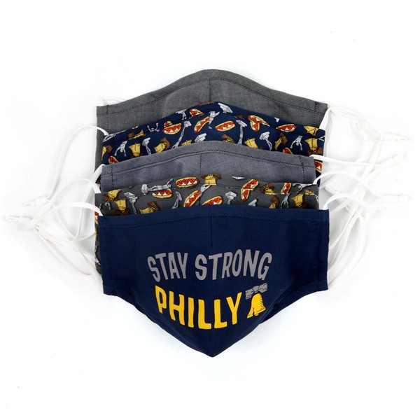 5 Pack Cotton Navy Philly Face Mask