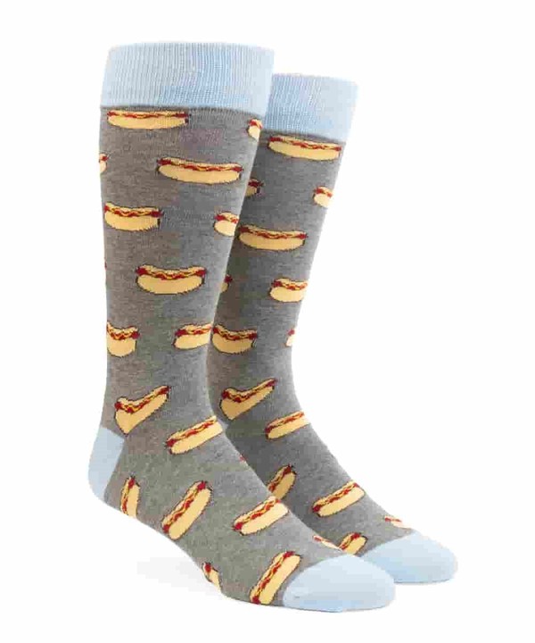 Chicago Hot Dog Charcoal Dress Socks