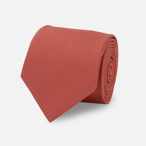Grosgrain Solid Terracotta Tie